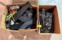 Two Boxes of Misc Tracks - Train & Slot Car