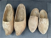 2 Pairs of Wooden Shoes