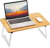 B2866  Foldable Lap Desk Tray Table, Oak Medium