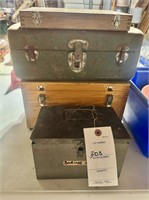 Vintage Metal Box, Vintage Tacklebox and Machinist