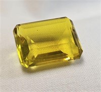 1 LOOSE LAB CREATED YELLOW SAPPHIRES 21.00 CTS