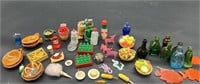 Miniatures: Bottles, Pottery, Food, Figurines, etc