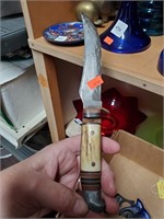 Box Lot-Vtg. Ranger Buck Knife, Mini Bottle