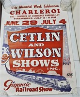 Cetlin & Wilson Shows Railroad Show Poster