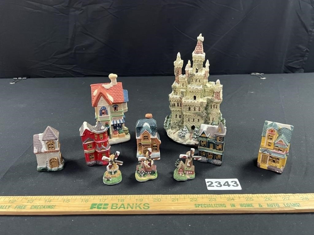 Building & Windmill Figurines