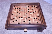 Labyrinth maze game, 12" x 13" - Marbles & Dice -