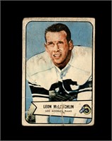 1954 Bowman #56 Leon McLaughlin P/F to GD+
