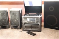 Sharp CD Music System with Remote & Speakers