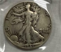 Lot 21- 1941 Silver Walking Liberty Half 90% Sil