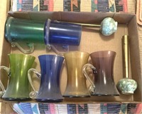 COLORFUL GLASS MUGS AND MORE