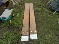 SET OF 6' WOODEN LOADING RAMPS