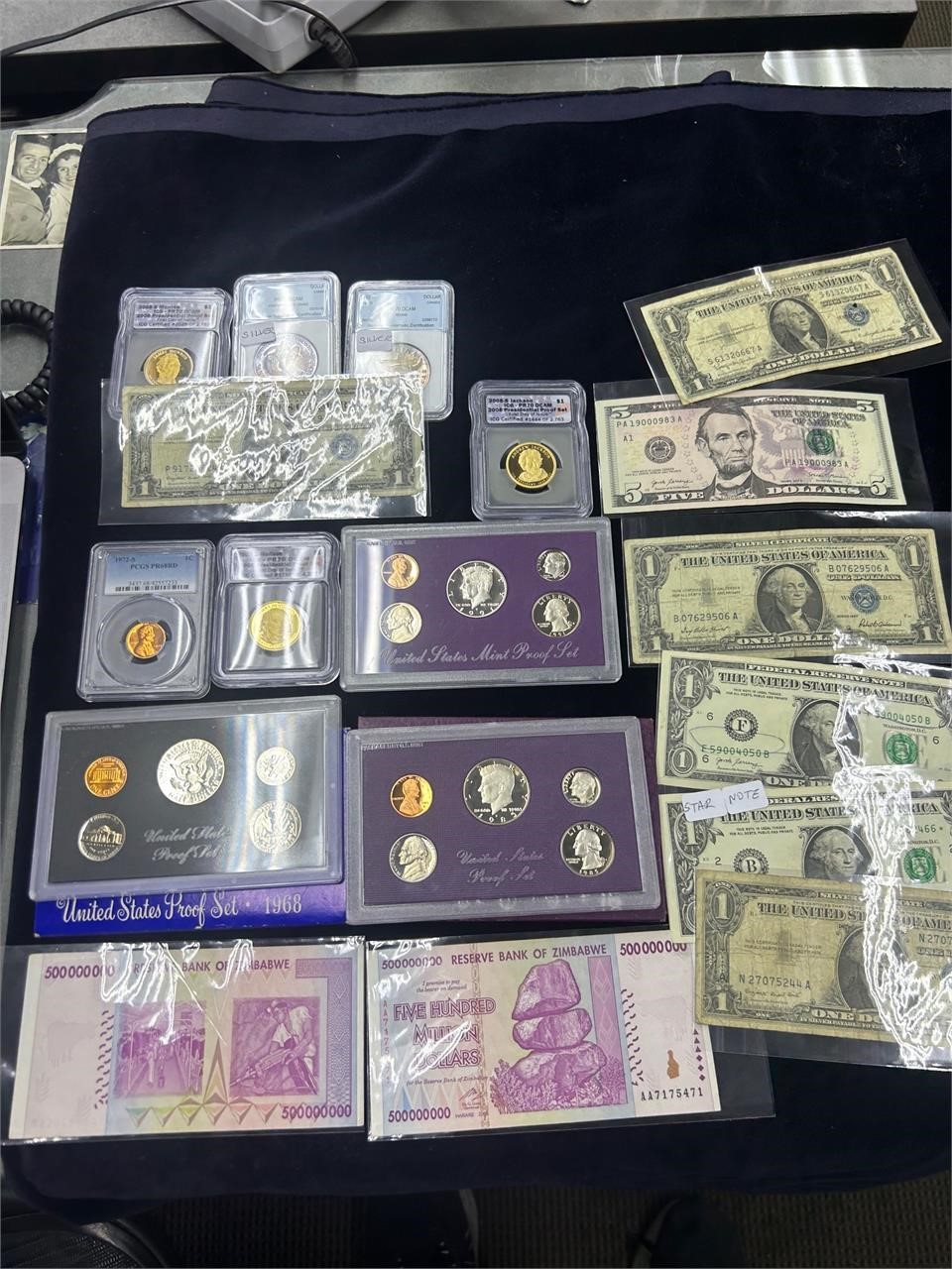 Kennedy Half Dollar Silver Certificates Coins etc
