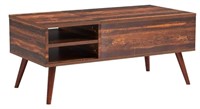 Wood Lift Top Coffee Table with Hidden