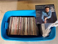 Large Tote of Record Albums - Mostly Country