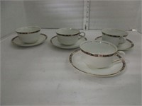 TEA SET Derwood 4 cups 4 saucers