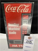 VTG Coca-Cola Vending Machine AM FM Transistor