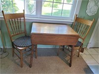 Farmhouse dining set
Table, 2 chairs, chair pads