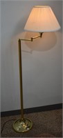 Brass Swing Arm Floor Lamp 56"h