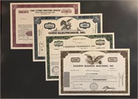 Paper Stock Certificates (#4) - All issued in 1971
