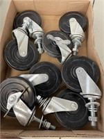 Flat of cart wheels