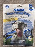 7 Pack Dental Rings For Dogs , Chicken Flavour .