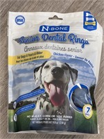 7 Pack Dental Rings For Dogs, Chicken Flavour .