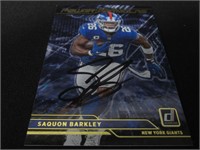 Saquon Barkley Signed Trading Card GAA COA