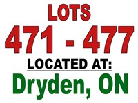 LOTS 471 - 477 LOCATED AT: Dryden, ON