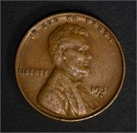 1931-S LINCOLN CENT, XF BETTER DATE