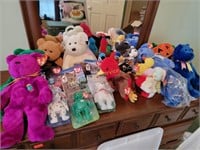 Ty beanie babies,  assortment of sizes