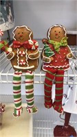 Lot of 2 NEW Gingerbread decor