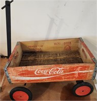 VTG 1971 Coke Crate Made Into A Wagon