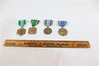 Lot of 4 Military Medals