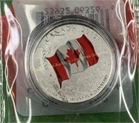 2015 Canada 9999 fine silver 25 dollar coin Pièce