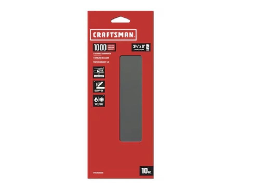 CRAFTSMAN Silicon Carbide Sheet Sandpaper