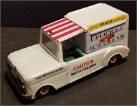 Japan Tin Friction Delicious Ice Cream Truck 8" To