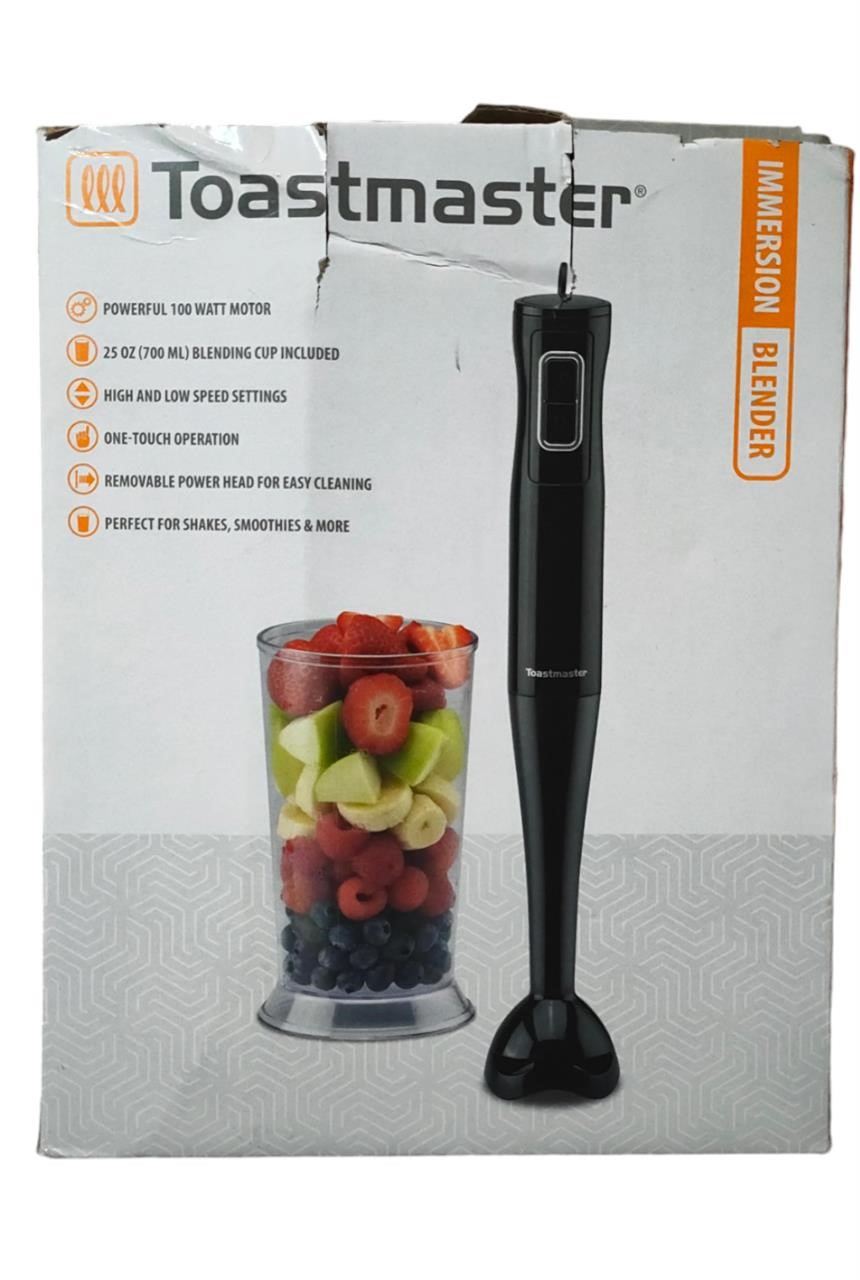 Toastmaster immersion blender in opened Box