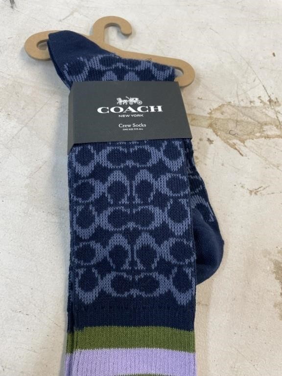 New coach crew socks