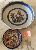 F - JAPANESE PORCELAIN BOWL & PLATE (C65)