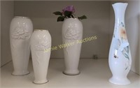 Lenox Vases, Roses, Butterfly Meadow