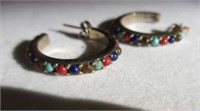 Jemstone & Sterling Silver Earrings