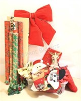 Large Amount of Christmas Wrap, Paper Bags & Boxes
