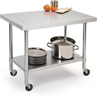 ERUPTA Stainless Steel Table - Prep & Work 30"x48"