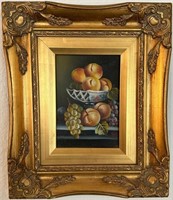 71 - FRAMED & SIGNED STILL LIFE ART 12.5X10"