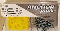 Drywall Anchor Kit w/Drill,Plugs,Screws