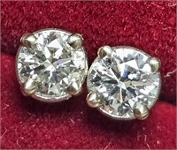 $1600 14K  0.6G Lab Diamond 0.64Ct   Earrings