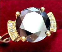 $3675 10K  3.53G Black Diamond(3.65ct) Ring