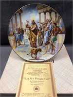 9 INCH COLLECTOR PLATE "LET MY PEOPLE GO" BY