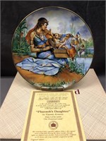 9 INCH COLLECTOR PLATE "PHARAOHS DAUGHTER"