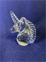 Glass Unicorn Figurine